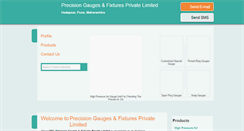 Desktop Screenshot of precisiongauges.net