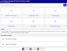 Tablet Screenshot of precisiongauges.net